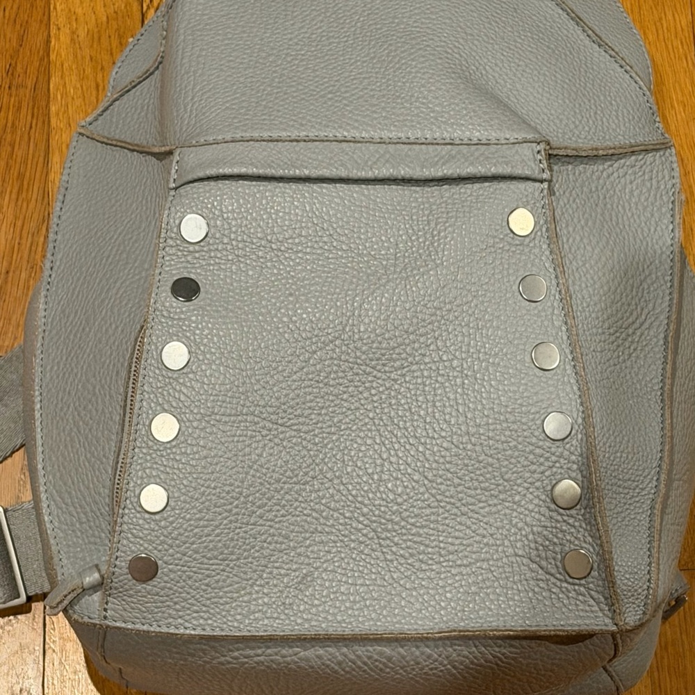 Hammitt Light Gray Leather Backpack - Picture 3 of 13